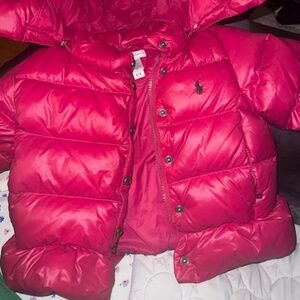 Polo Ralph Lauren Kids Baby quilted down Peplum jacket